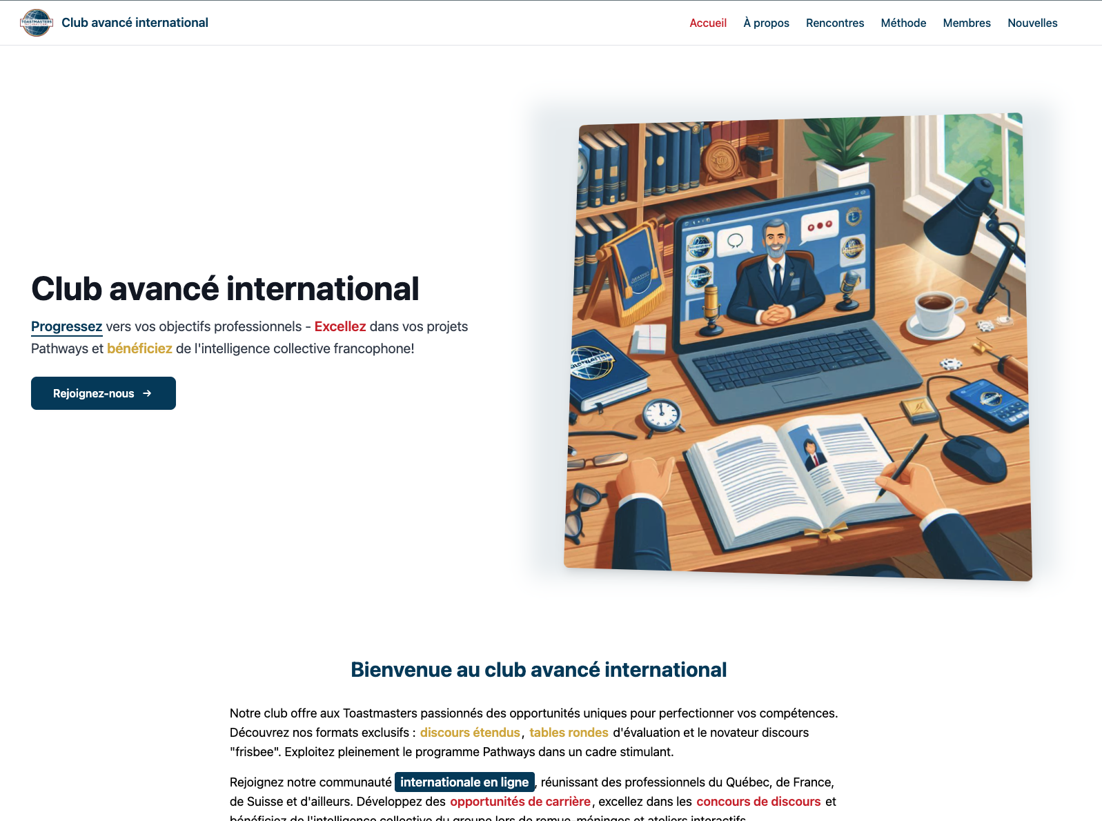 Nouveau site web!